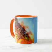 Mug Hibou éclaboussé (Devant gauche)