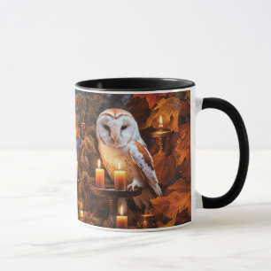 Mug Hibou et Chandelles Fantastique Mystique Magique