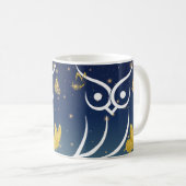 Mug Hibou et papillons (Devant droit)