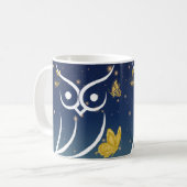 Mug Hibou et papillons (Devant gauche)