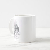 Mug Hibou graphique (Devant gauche)