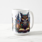 Mug Hibou livresque magique (Devant droit)