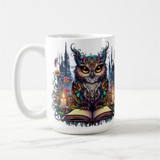 Mug Hibou livresque magique