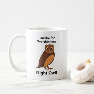 Mug Hibou Nocturne Suranalyseur Drôle