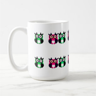 Mug hibou, oiseau, hibou du dessin animé