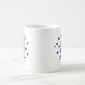 Mug Hibou païen psychédélique bleu (Centre)