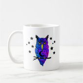 Mug Hibou païen psychédélique bleu (Gauche)