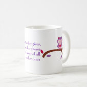 Mug Hibou sage qu'un professeur s'inquiète (Devant droit)