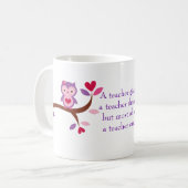Mug Hibou sage qu'un professeur s'inquiète (Devant gauche)