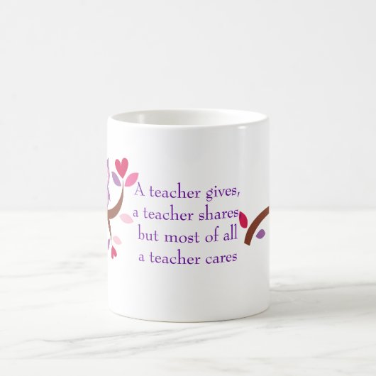 Mug Hibou sage qu'un professeur s'inquiète (Centre)