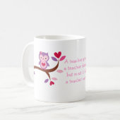 Mug Hibou sage qu'un professeur s'inquiète (Devant gauche)