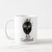 Mug Hibou somnolent mignon et drôle fait sur commande (Gauche)