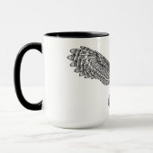 Mug Hibou Zendoodle de vol (Gauche)