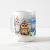 Mug Hiboux de Noël (Devant gauche)