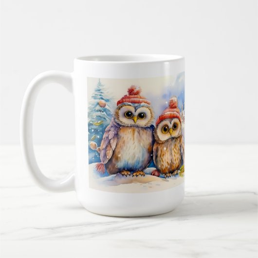 Mug Hiboux de Noël (Gauche)