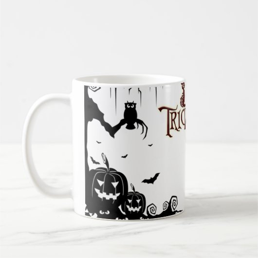 Mug Hiboux Halloween de citrouilles (Gauche)