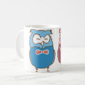 Mug Hiboux heureux (Devant gauche)