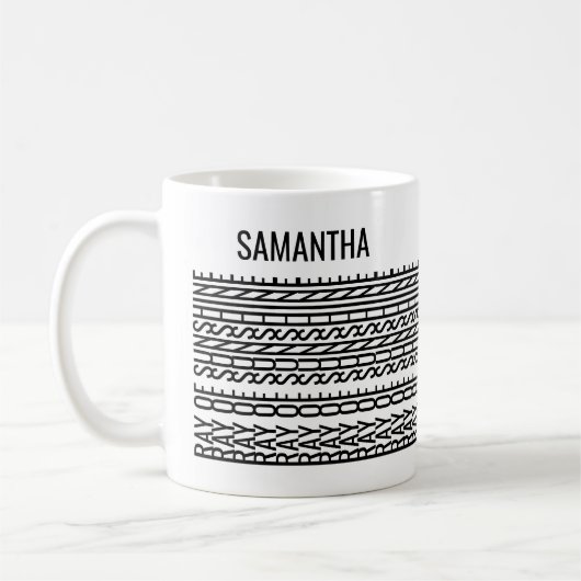 Mug Hidden Message Ray of Sunshine Personalized Name (Gauche)