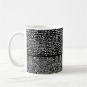 Mug Hiéroglyphe Langue Égypte Ancienne Texte Gravé (Gauche)