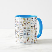 Mug Hiéroglyphes Égypte ancienne Pharaon (Devant droit)