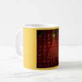 Mug Hiéroglyphes égyptiens de Noël 1 (Devant gauche)