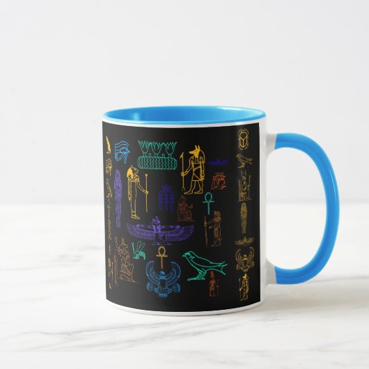 Mug Hiéroglyphes et symboles de l'Egyptian (Droite)