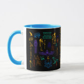 Mug Hiéroglyphes et symboles de l'Egyptian (Gauche)