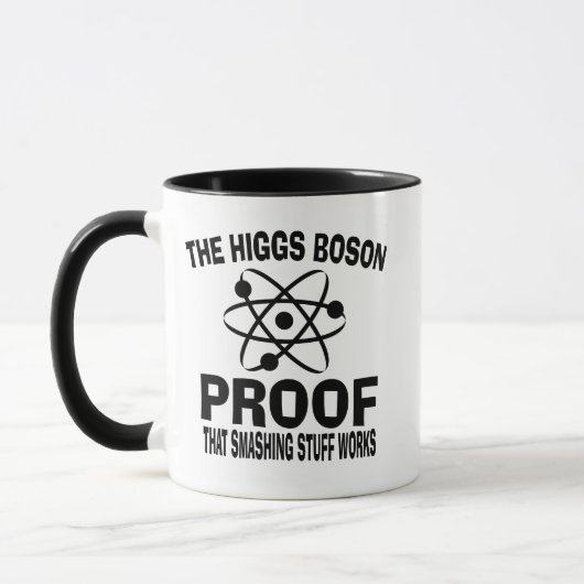 Mug Higgs Boson Smashing Stuff Works (Gauche)