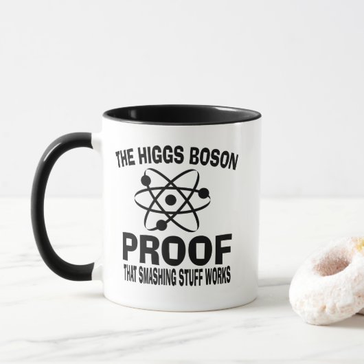 Mug Higgs Boson Smashing Stuff Works (Avec donut)