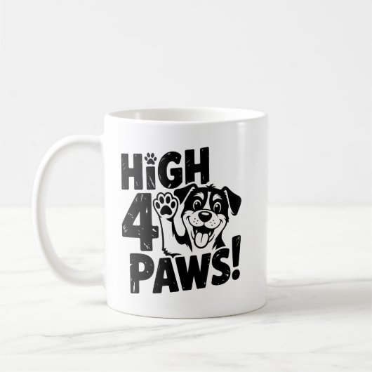 Mug High 4 Paws Dog (Gauche)