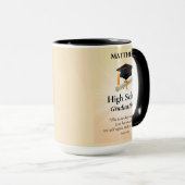 Mug High School Graduation Personalized Sunburst (Devant droit)