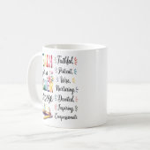 Mug Higher Purpose Book Flowers Pencil Illustration (Devant gauche)