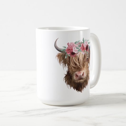 Mug Highland Cow (Devant droit)