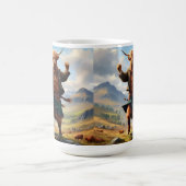 Mug Highland Cow Dansant Le Highland Fling, (Centre)
