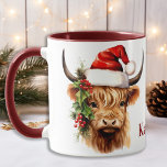 Mug Highland Cow Festive de ferme animal Noël<br><div class="desc">Vous cherchez le cadeau de Noël parfait ou la décoration qui apportera la chaleur douillette de la campagne dans votre maison cet hiver? Ne cherchez pas plus loin que notre collection à thème vaches de montagne! Avec ses adorables et adorables veaux des hautes terres, cette collection est parfaite pour les...</div>