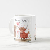 Mug Highland Cow Vous m'avez eu à Moo Valentines Day M (Devant gauche)