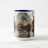 Mug Highland Harmony : Bagpipe Highland Cow Band (Centre)