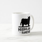 Mug Highland Rancher - Scottish Highland Cow For Cattl (Devant droit)