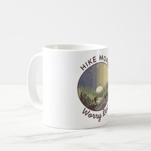 Mug Hike More, Worry Less (Devant gauche)