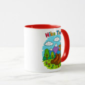 Mug Hike Time Kids Crayon Adventure Art (Devant droit)