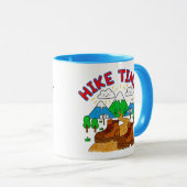 Mug Hike Time Kids Drawing with Mountains (Devant droit)