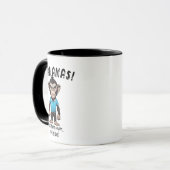 Mug Hilarious Banana Hold up Funny Ape Monkey Graphic (Devant gauche)