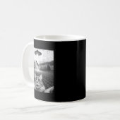 Mug Hilarious Cat Selfie Ufo Cow Abduction Alien Meme (Devant gauche)