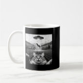 Mug Hilarious Cat Selfie Ufo Cow Abduction Alien Meme (Gauche)