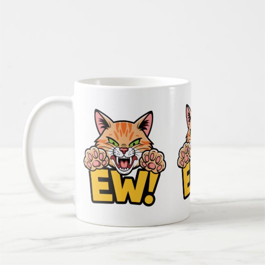 Mug Hilarious Kitty Attitude Amoureux de les chats Cha (Gauche)