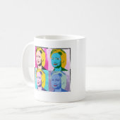 Mug hillary 2016 pop art - - (Devant gauche)