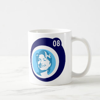 Mug hillary clinton 08. bulles bleues.