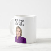 MUG HILLARY CLINTON PERSONNALISÉ (Devant gauche)