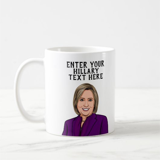 MUG HILLARY CLINTON PERSONNALISÉ (Gauche)