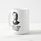 Mug Hillary Clinton personnalisée (Devant gauche)